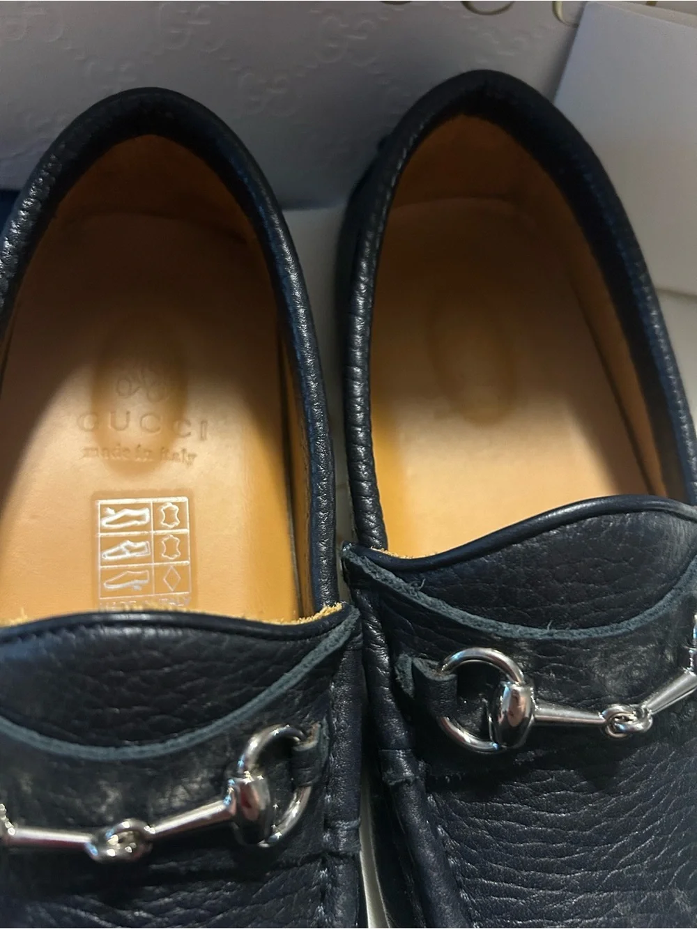 Gucci Boys Driving Horsebit Loafers Black
